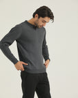 Grey Self  Sweatshirt