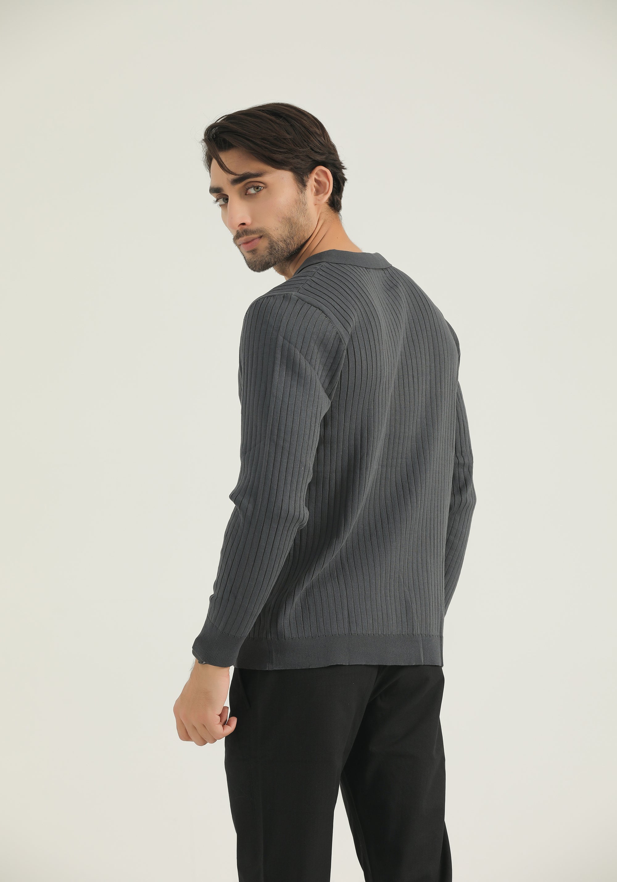 Grey Self  Sweatshirt