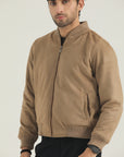 Light Brown Premium Suede-Look Jacket