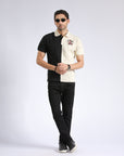 Black Cream Polo Shirt