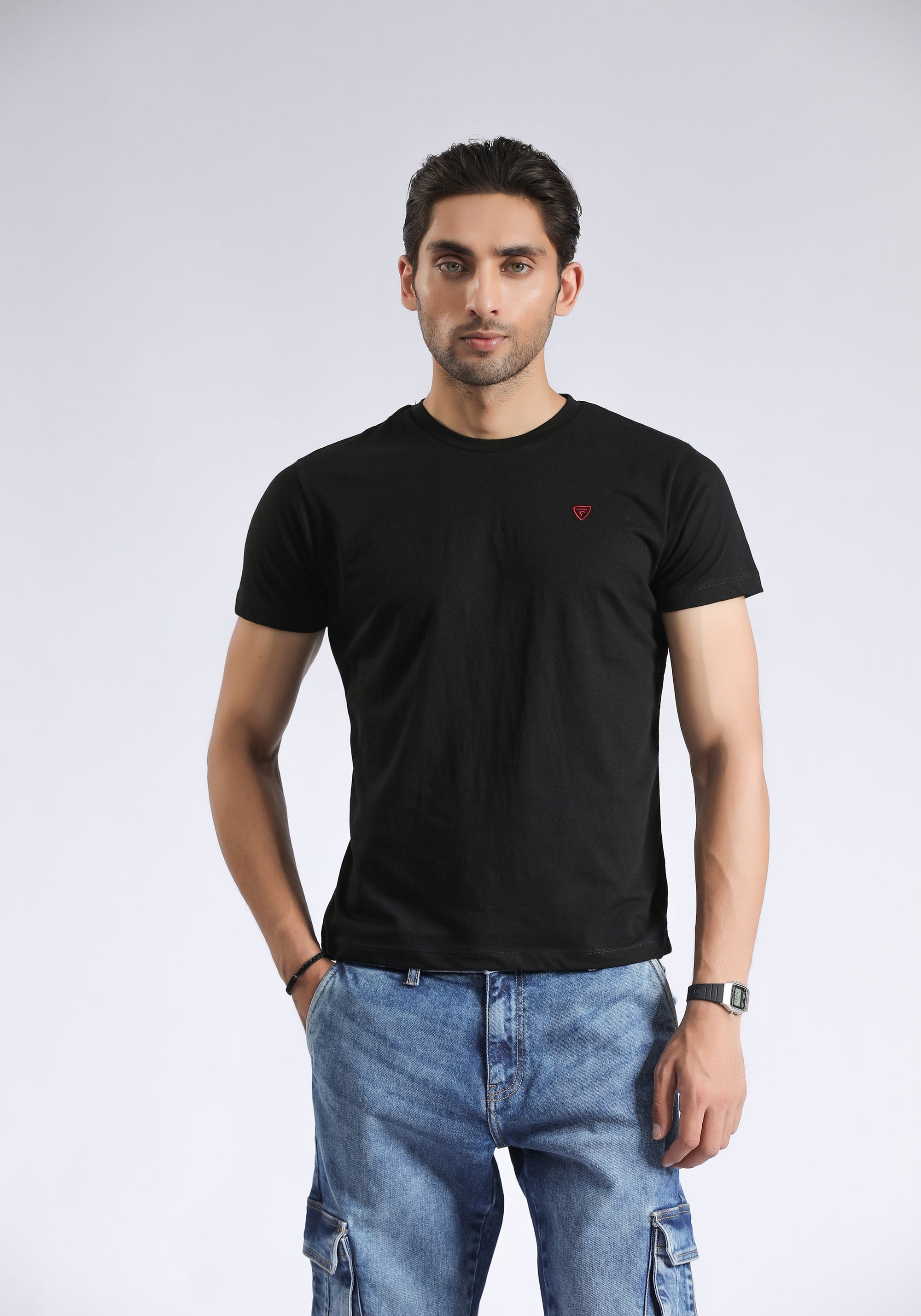 Black Plain T-Shirt