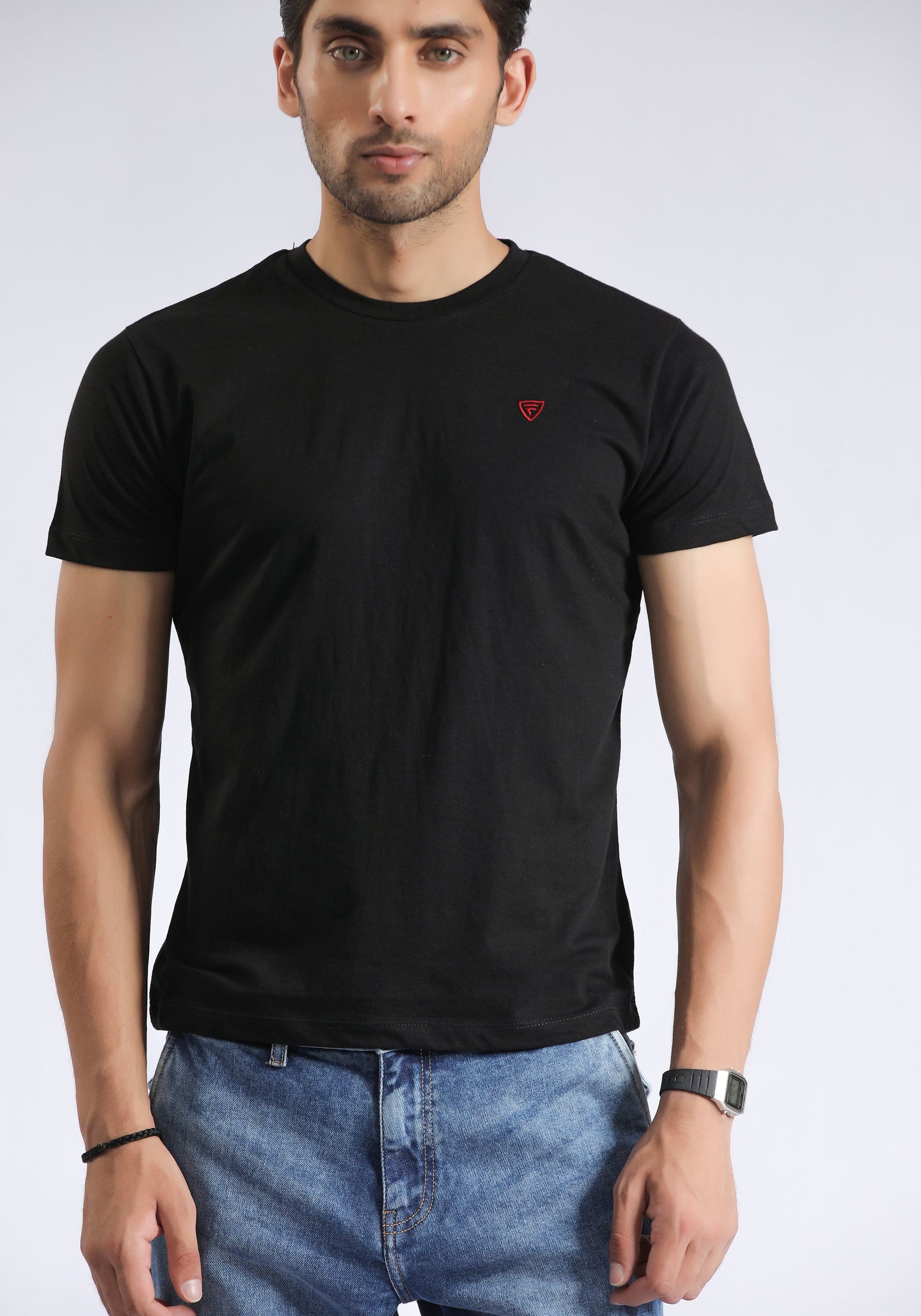 Black Plain T-Shirt