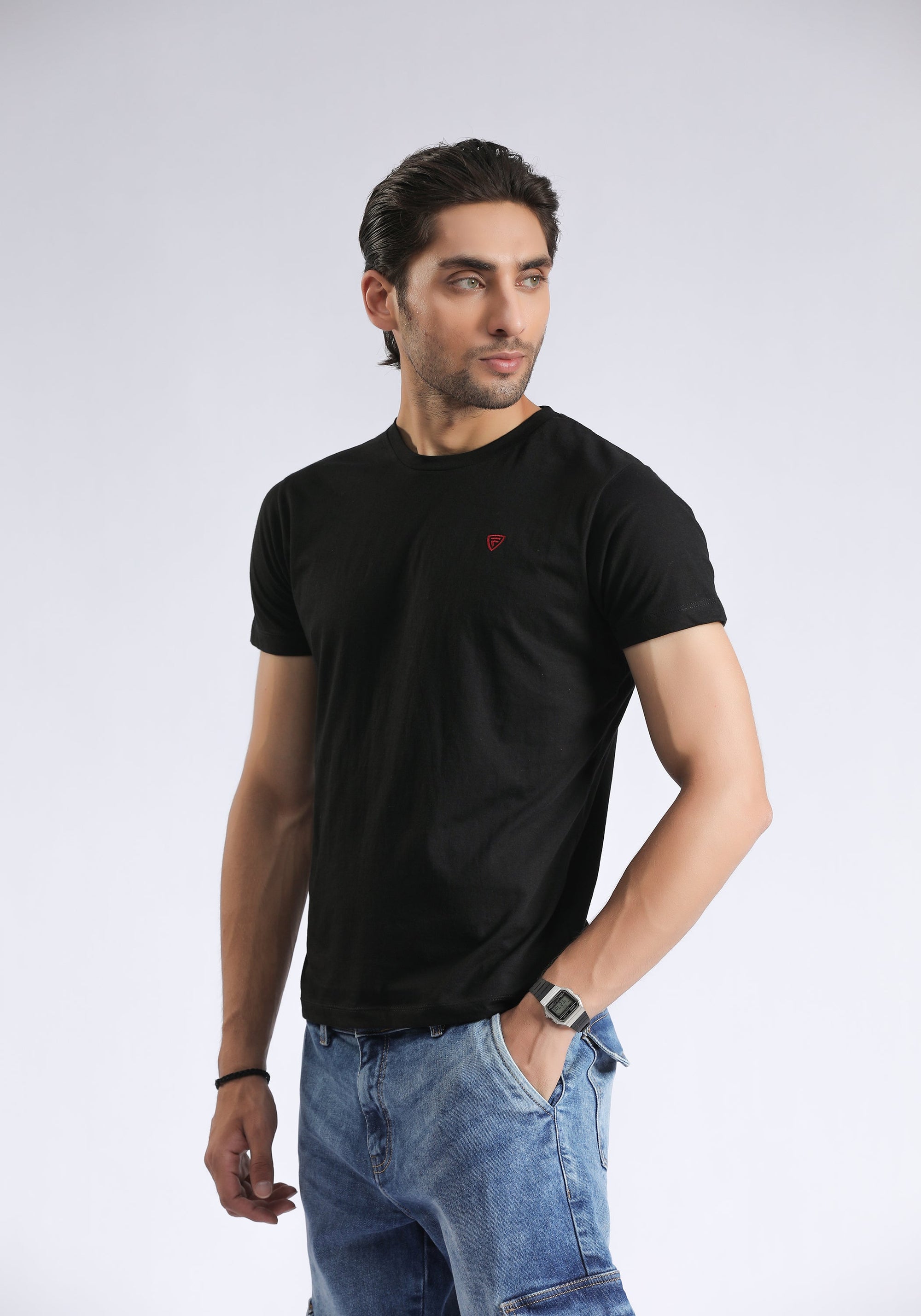 Black Plain T-Shirt