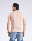Nude Beige Crew Neck T-Shirt