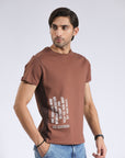 Brown Round Neck T-Shirt