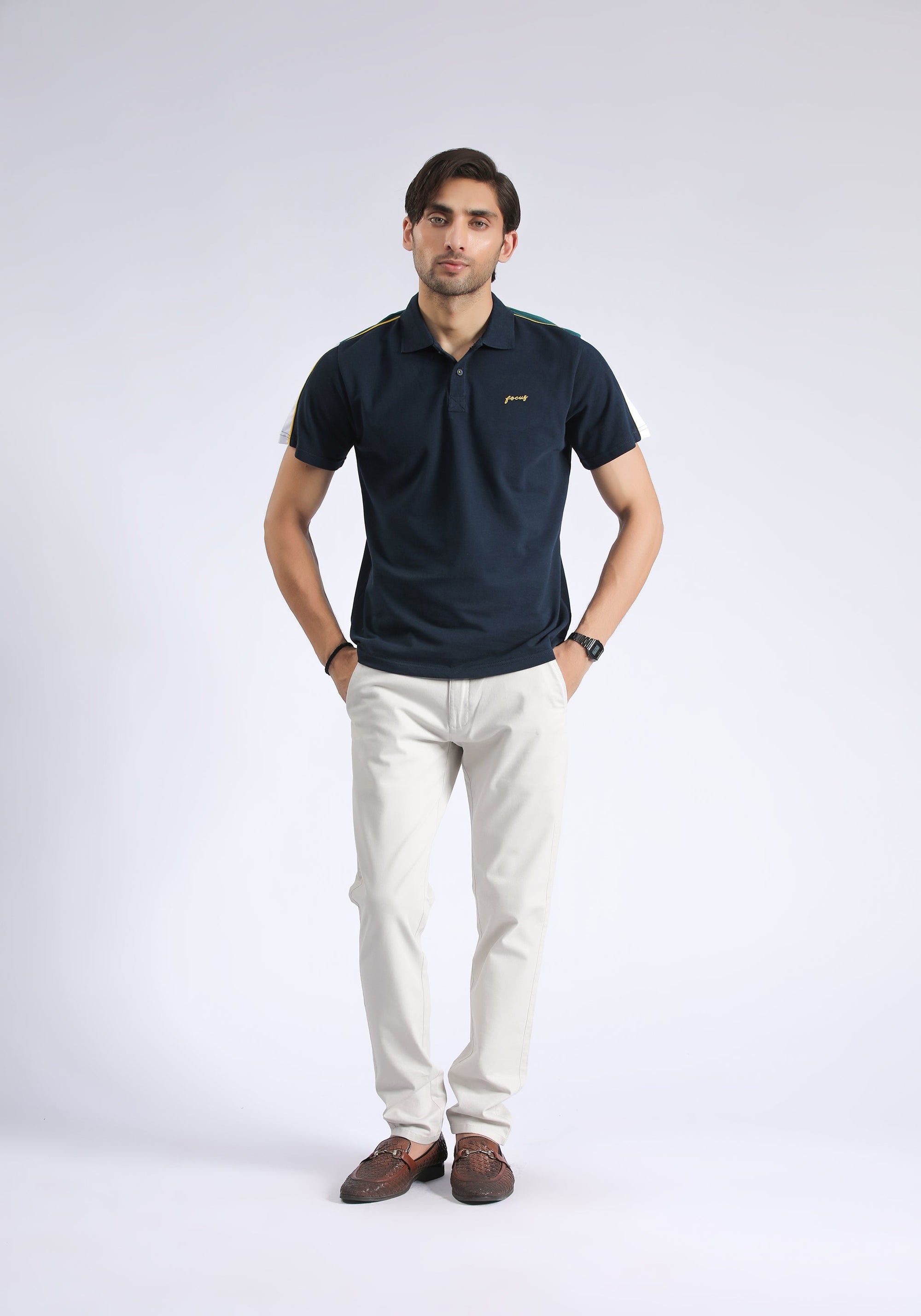 Navy Plain Polo Shirt