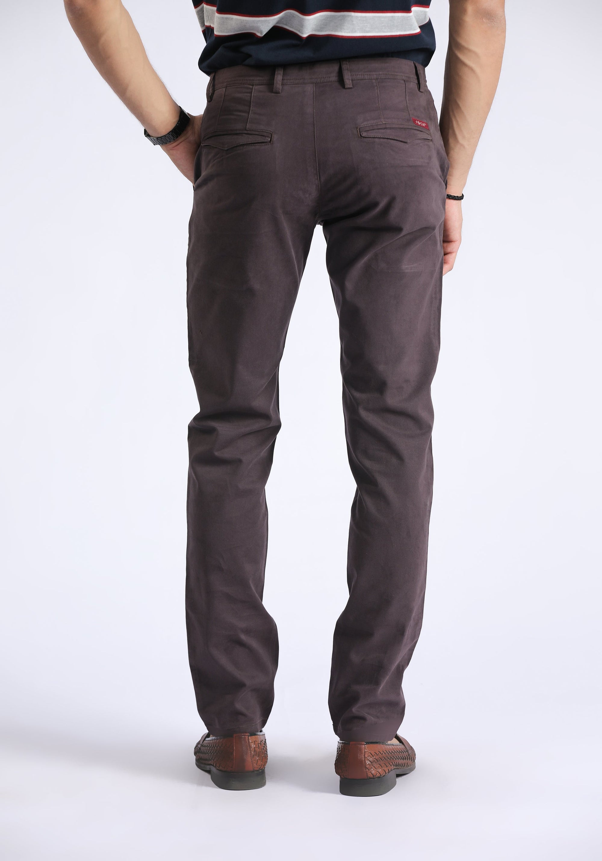 Marron Slim Fit Chino Pant