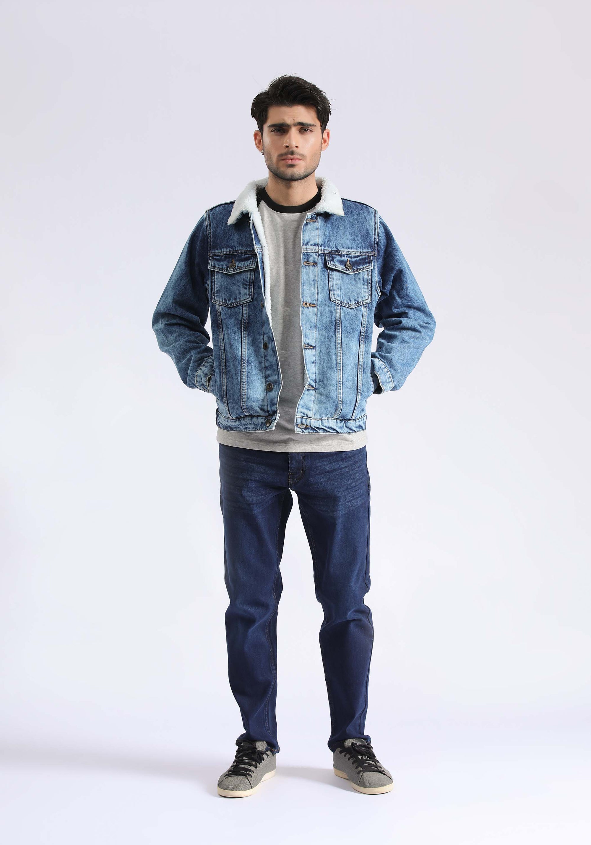Sky Blue Wash Denim Jacket