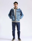 Sky Blue Wash Denim Jacket