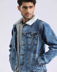 Sky Blue Wash Denim Jacket