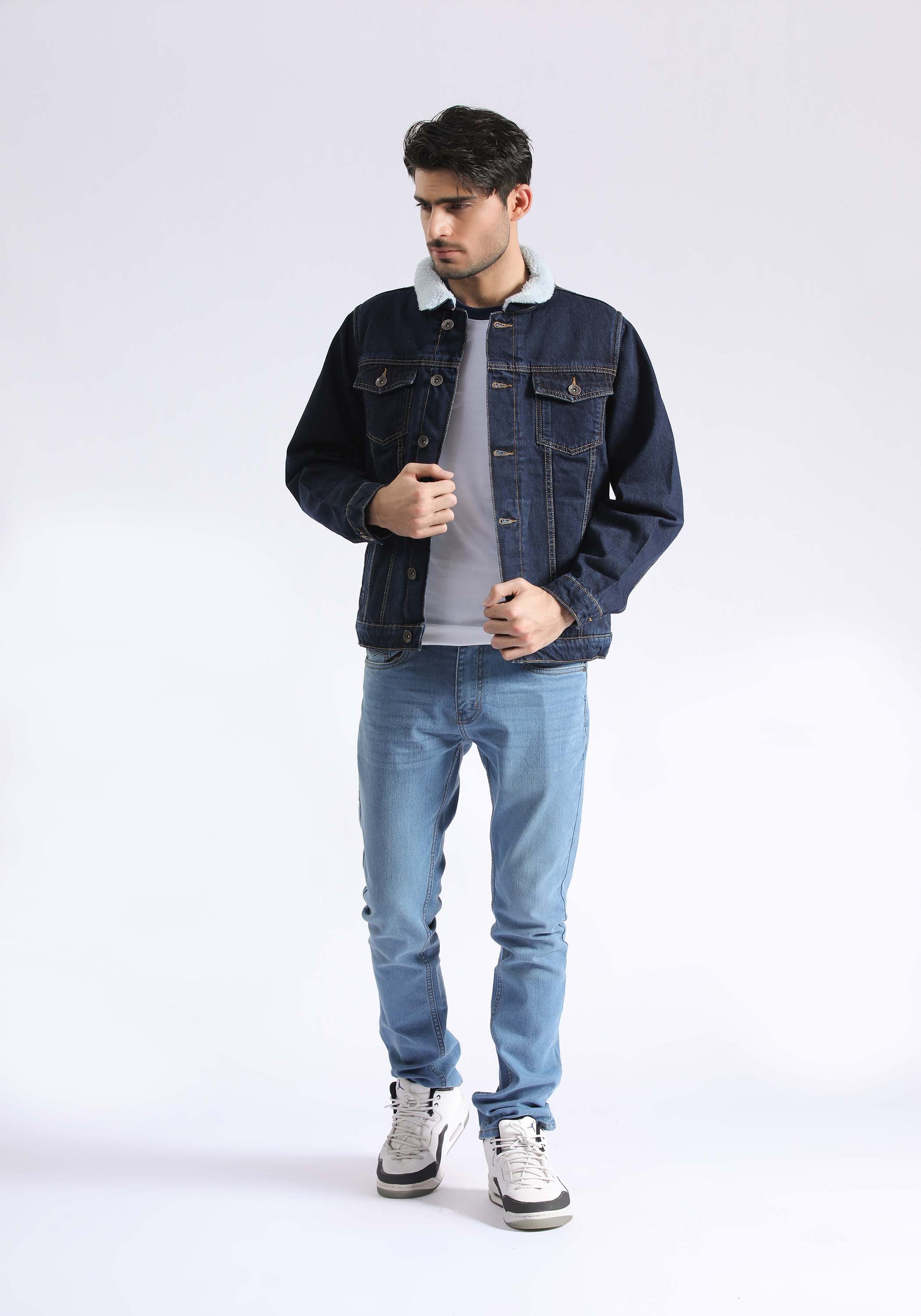 Navy Blue Denim Jacket