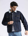 Navy Blue Denim Jacket