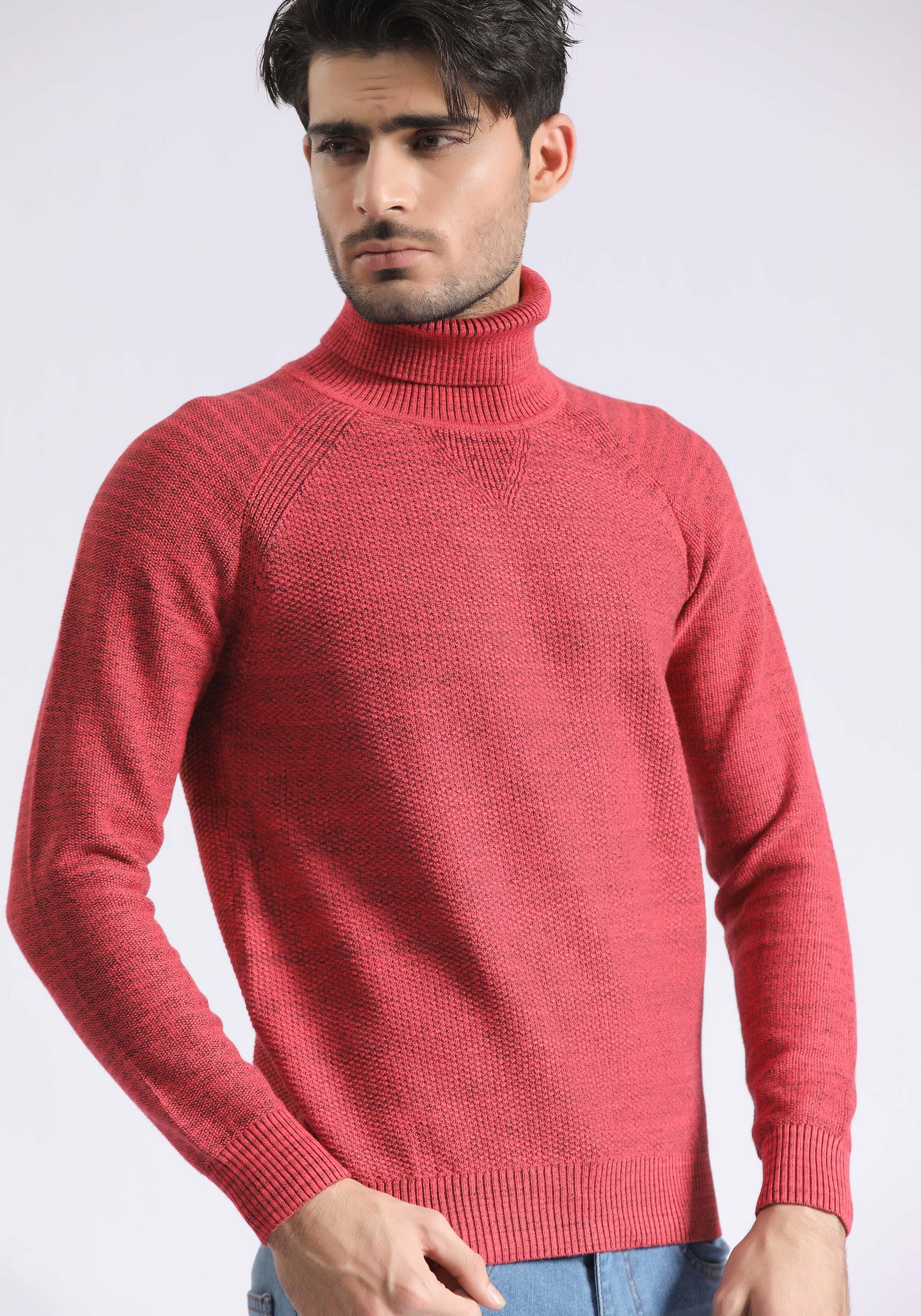 Turtle Neck Red Sweater