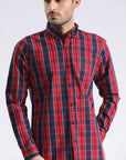 TEXTURED CHECK SHIRT