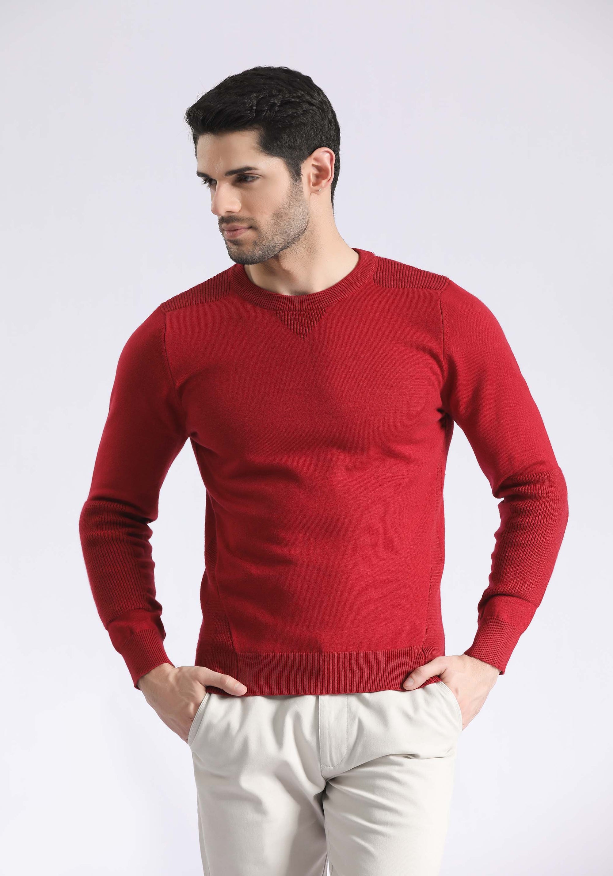 Sholder Patch Sweater