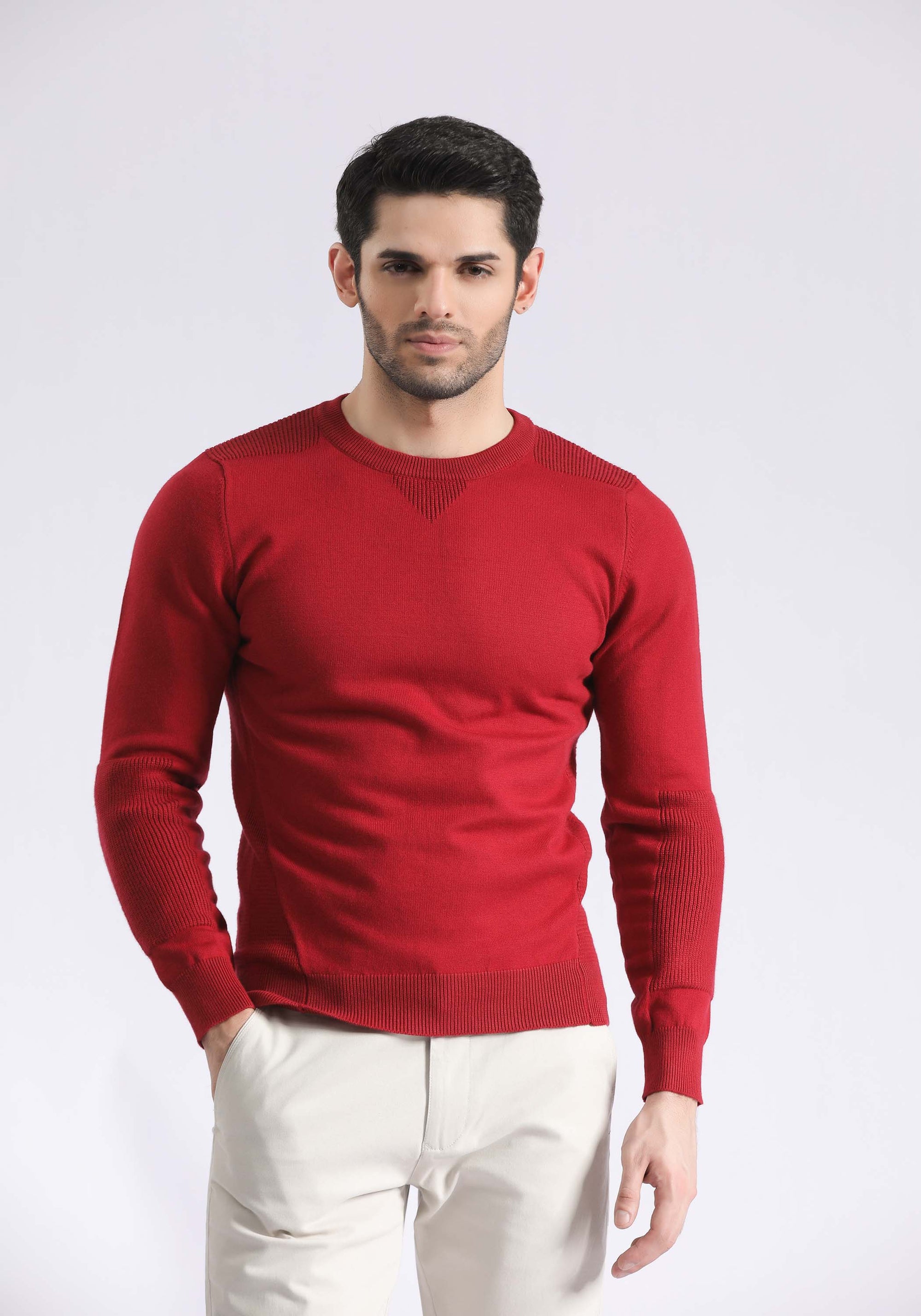 Sholder Patch Sweater