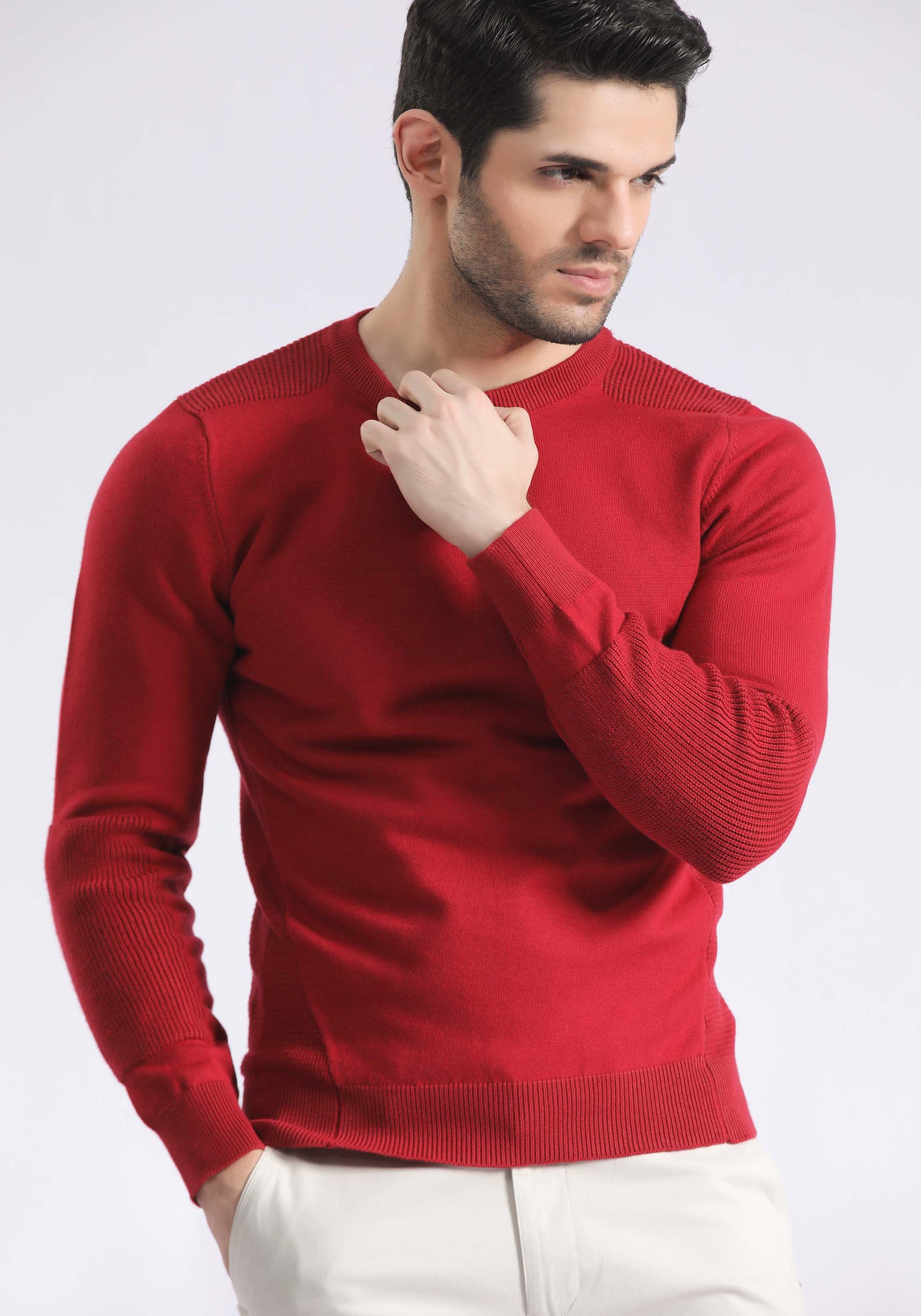 Sholder Patch Sweater