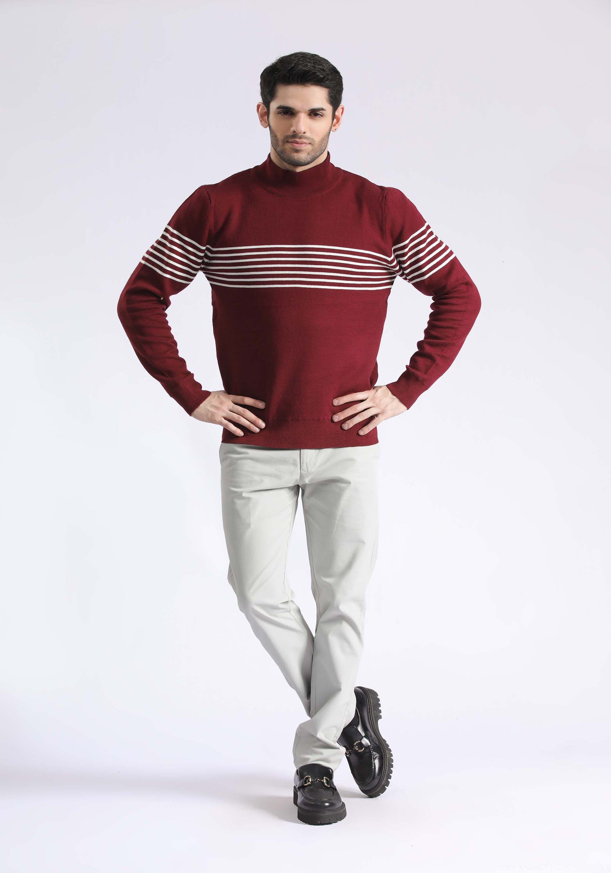 Classic Stripe Knit Sweater