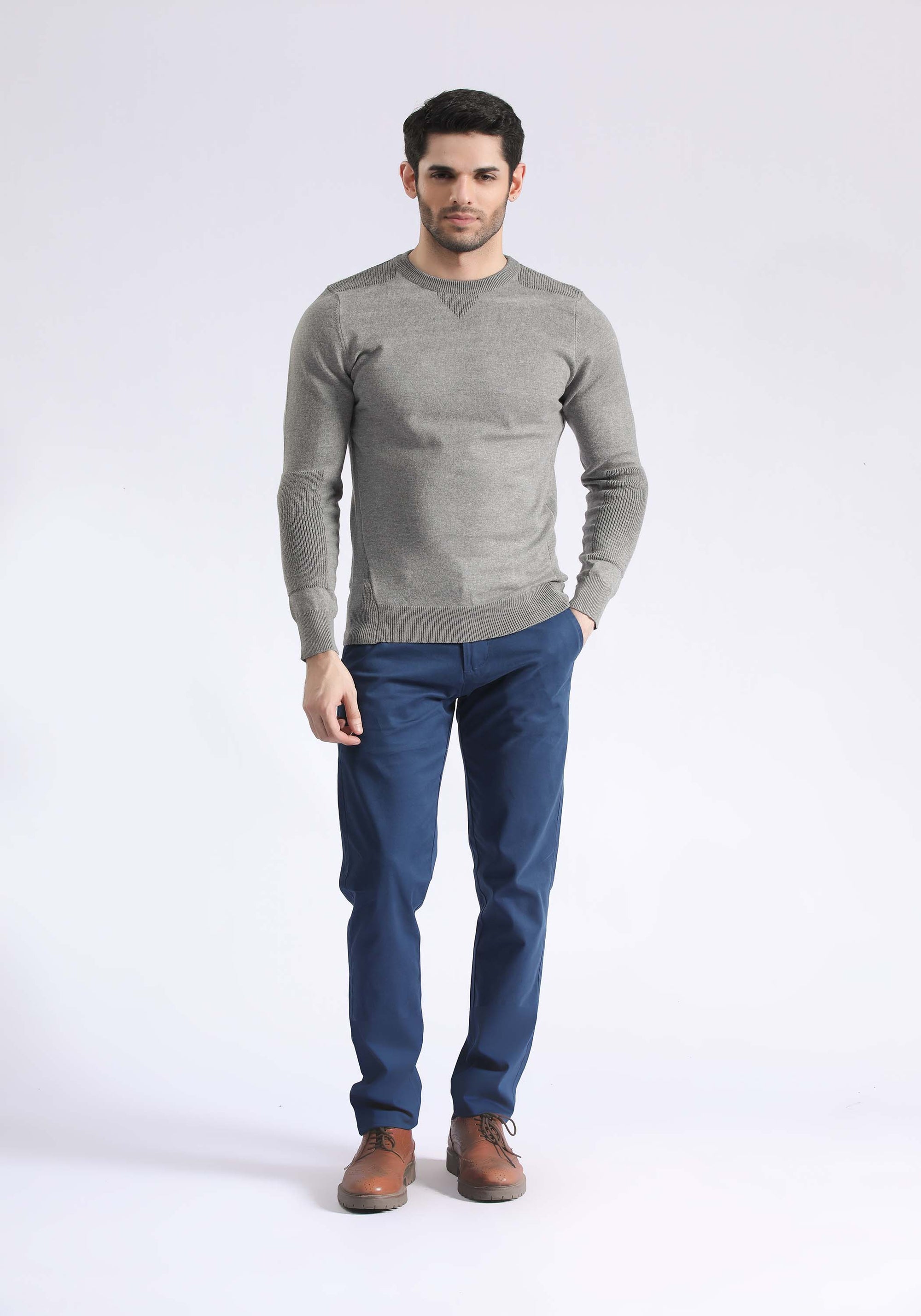 Sholder Patch Sweater