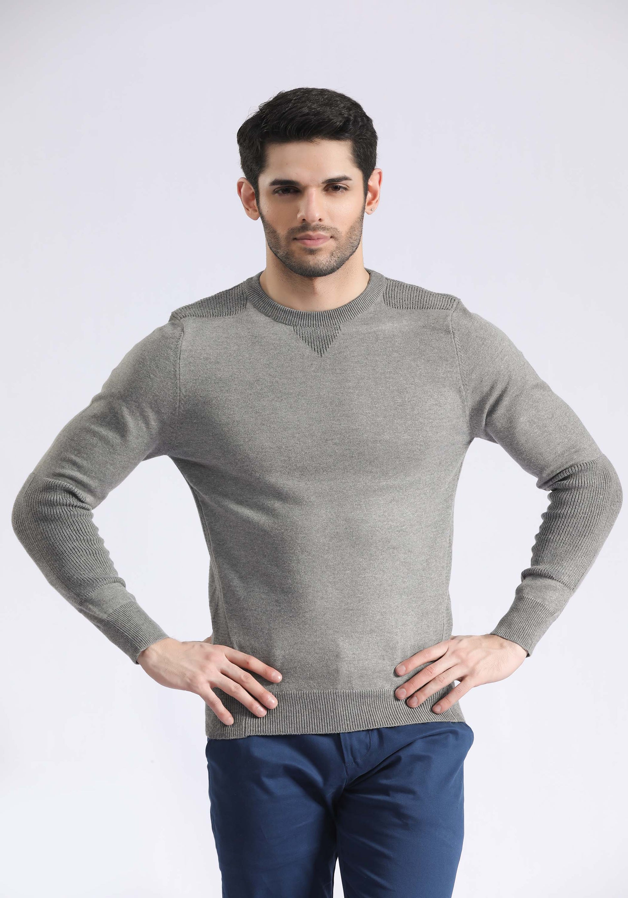 Sholder Patch Sweater