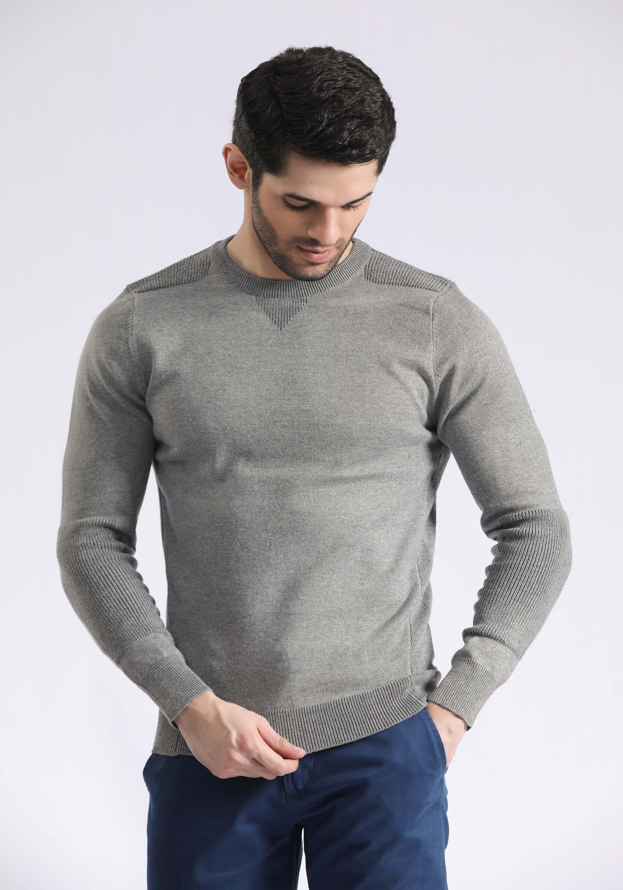 Sholder Patch Sweater