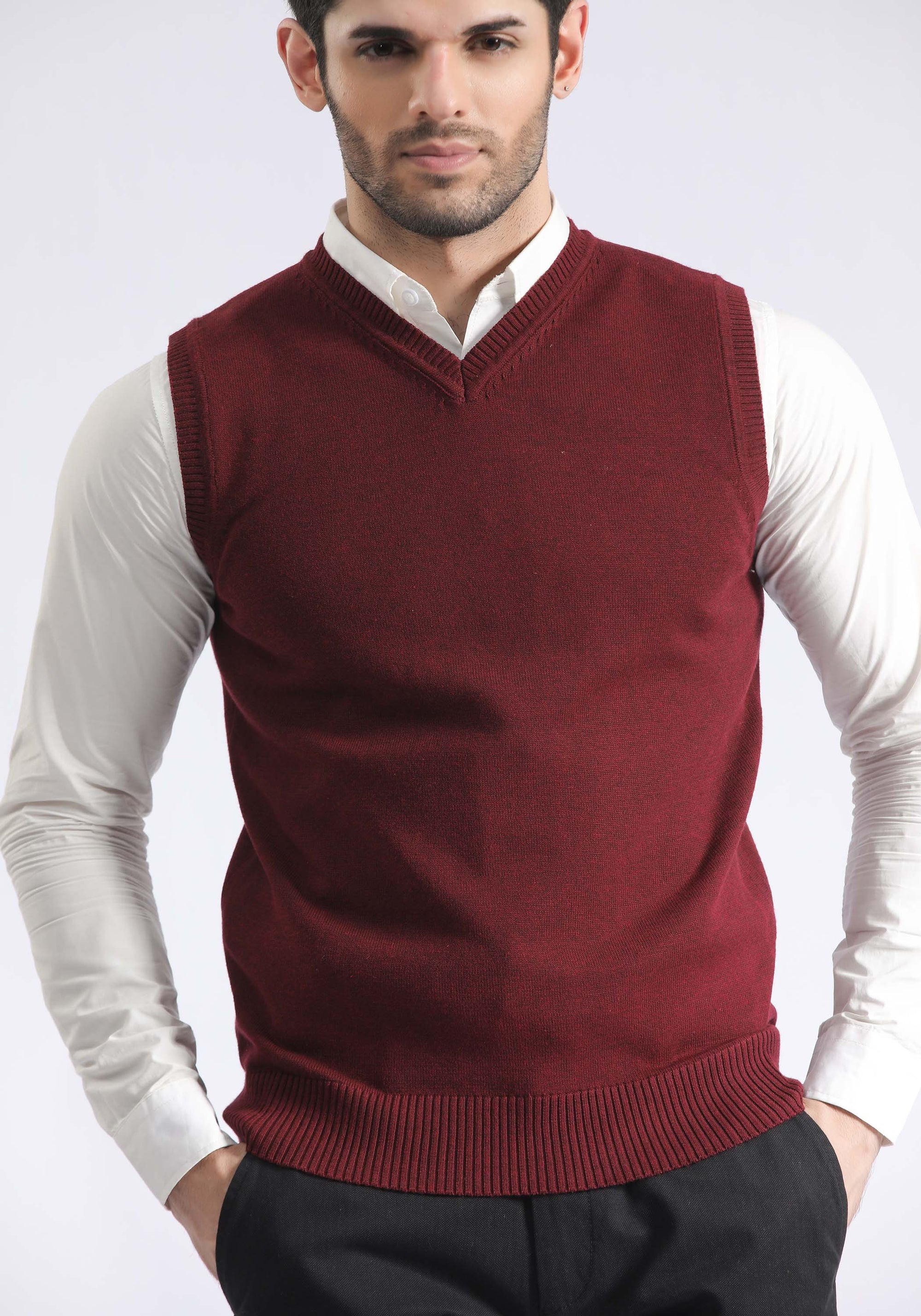 Plain V Neck Sweater