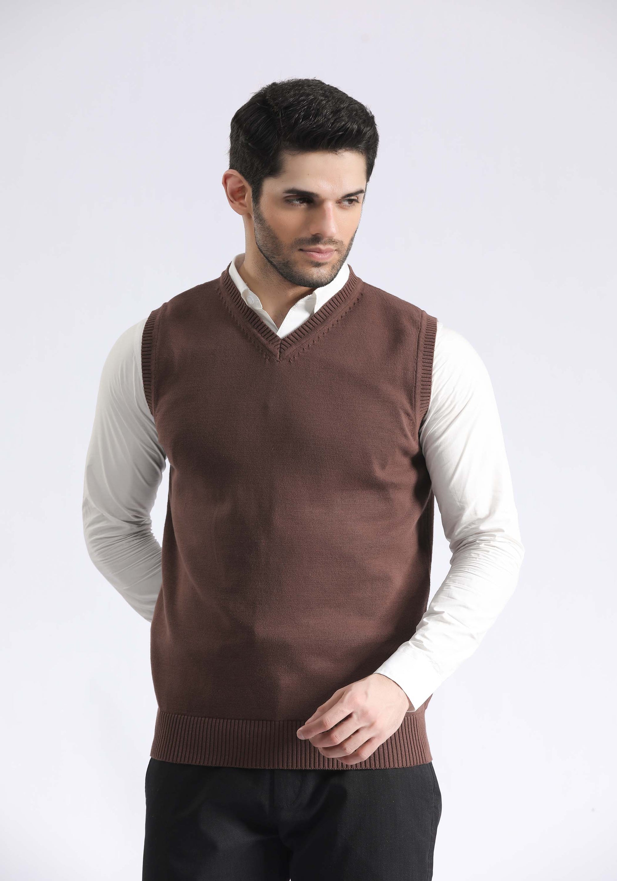 Plain V Neck Sweater