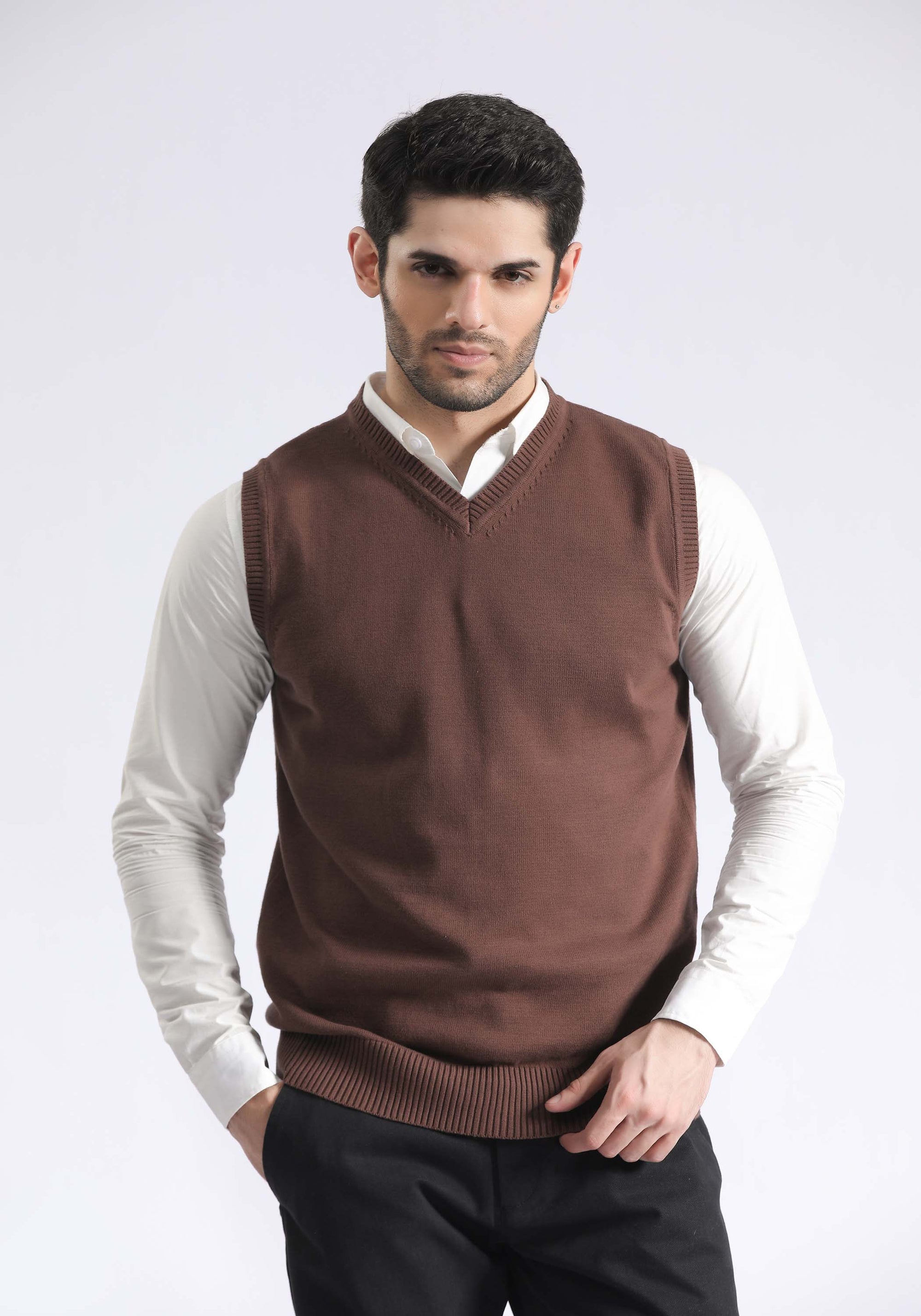 Plain V Neck Sweater