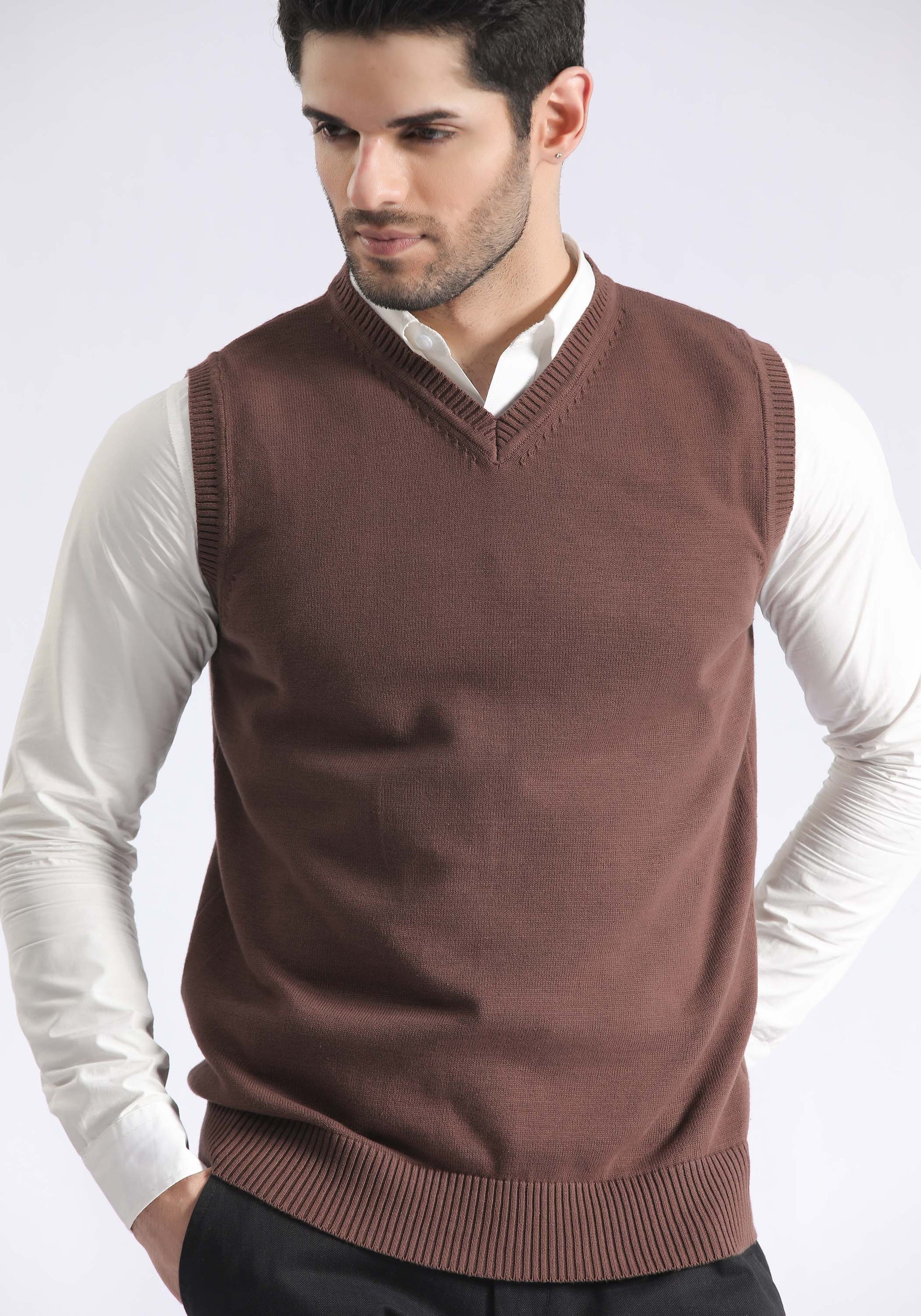 Plain V Neck Sweater