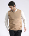 Sleevless V Neck Sweater