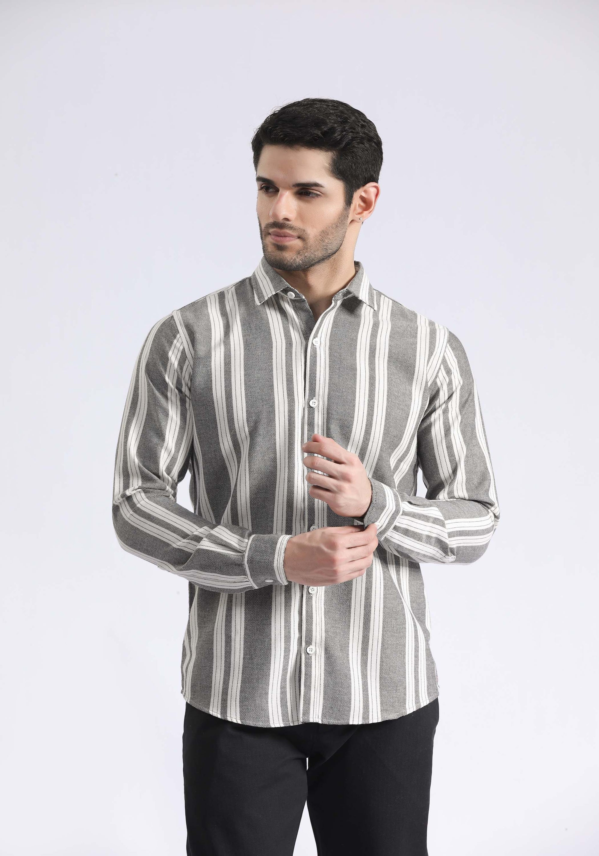 STRIPED TEXTURED SHIRT