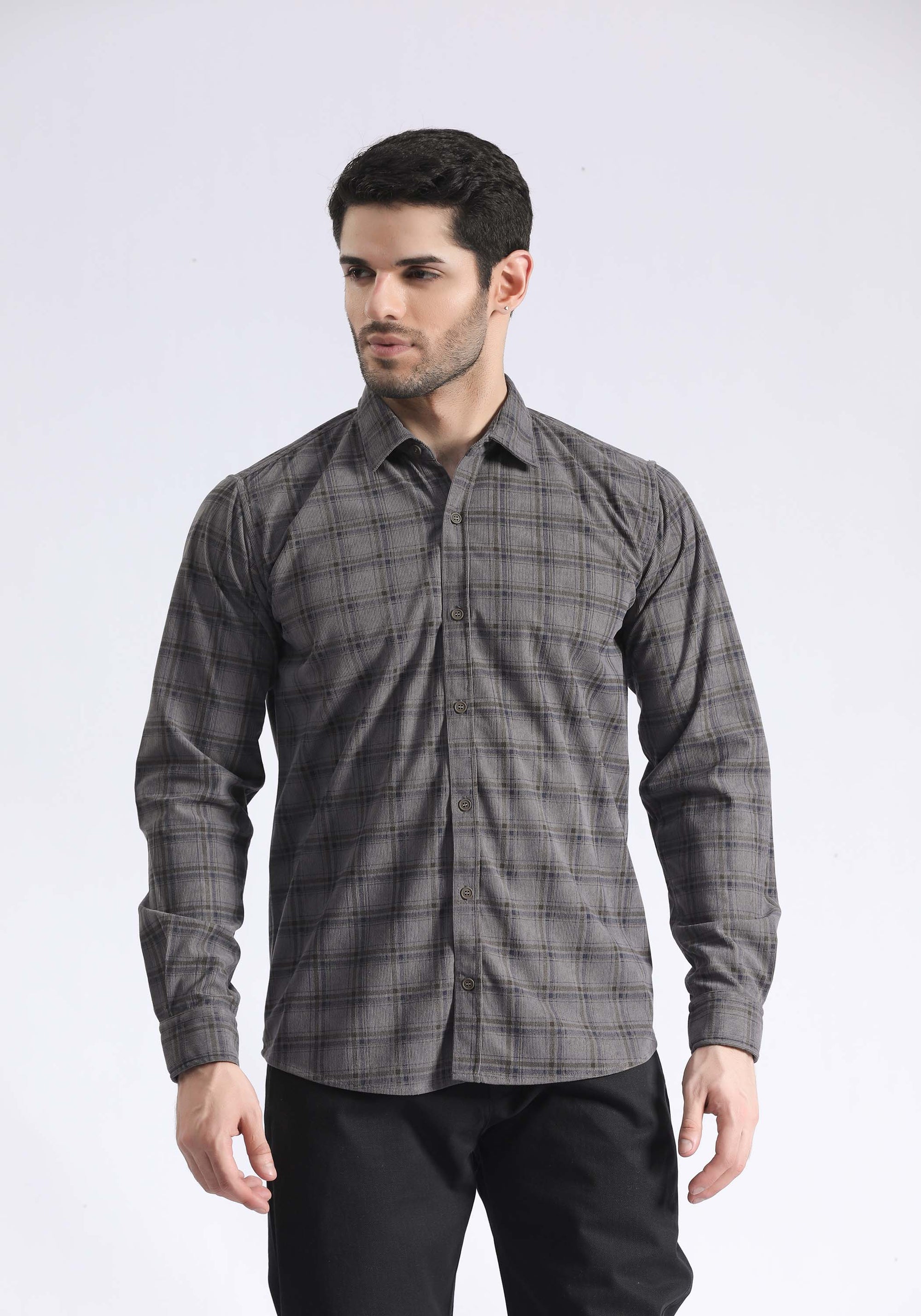 Textured Check Shirt