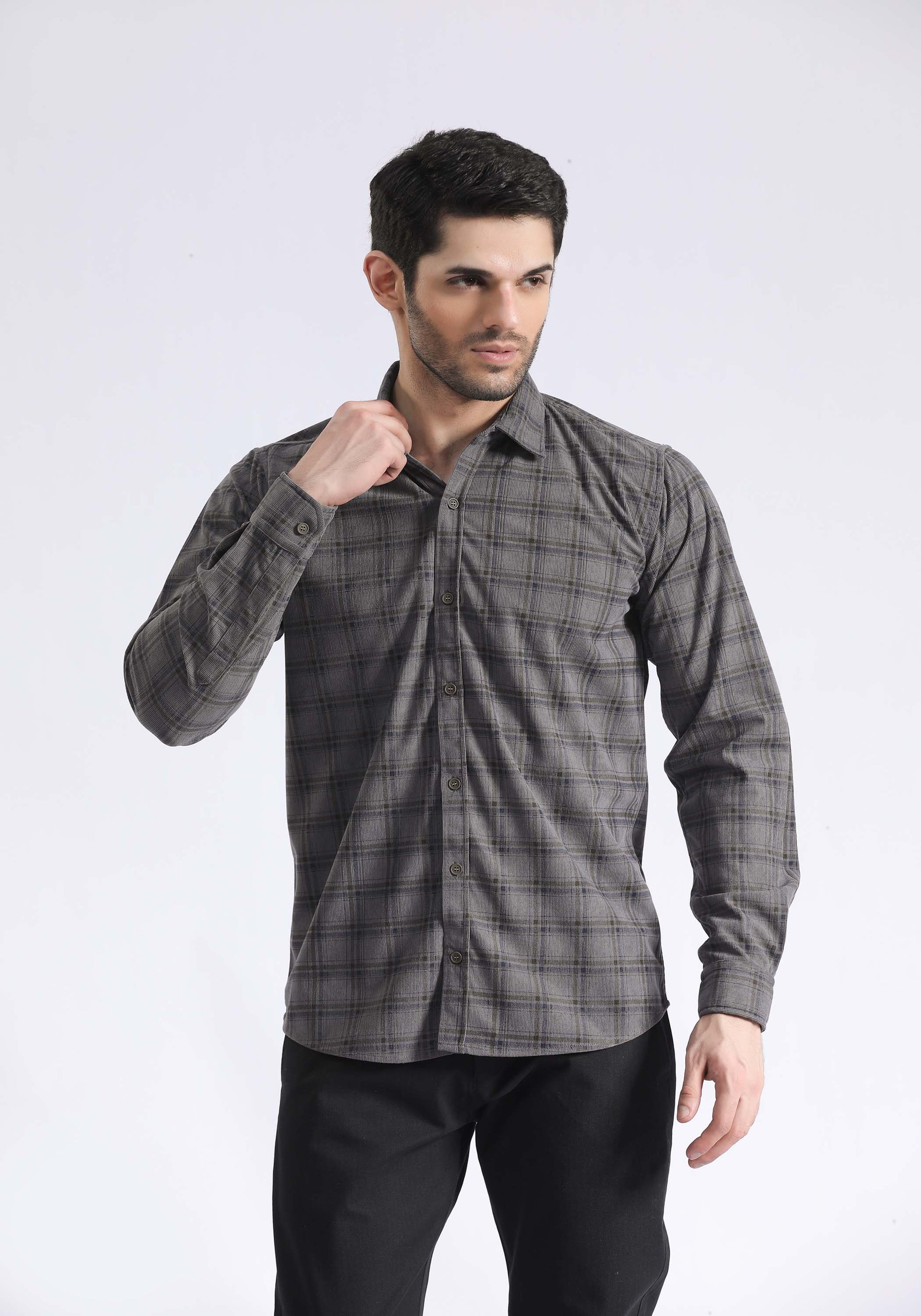 Textured Check Shirt
