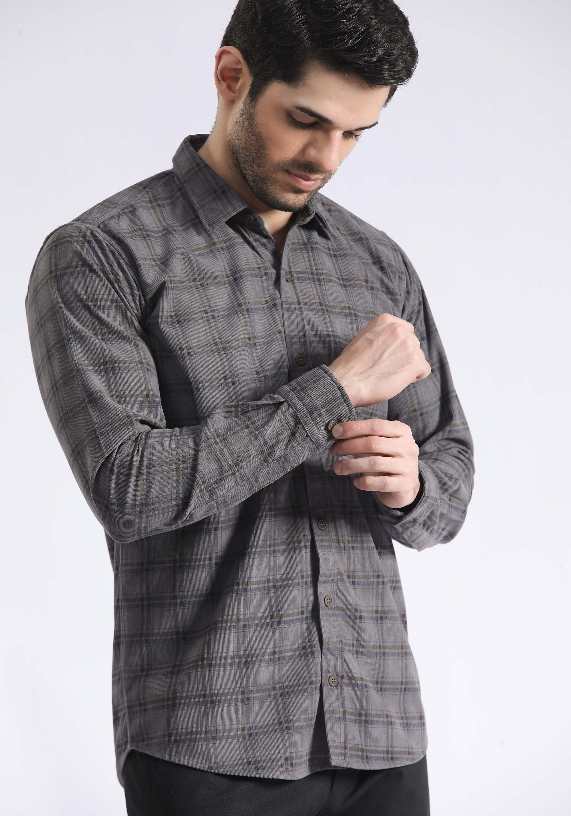 Textured Check Shirt