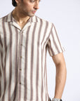 Textured Light Brown Shirt