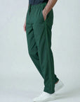 Bottle Green Cotton Trouser